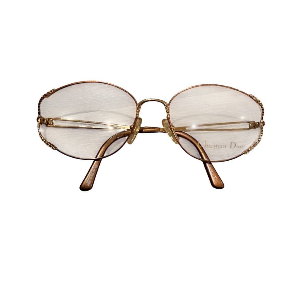 Christian Dior Vintage Gold Braided Frame Reading Glasses